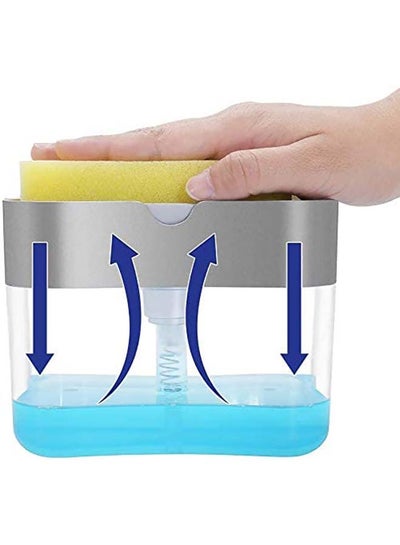 Soap Pump Dispenser And Sponge Holder For Kitchen Assorted