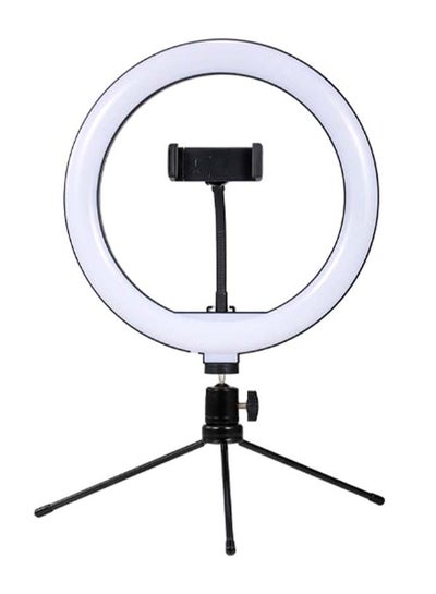 LED Video Ring Photography Light With Tripod And Accessory White/Black
