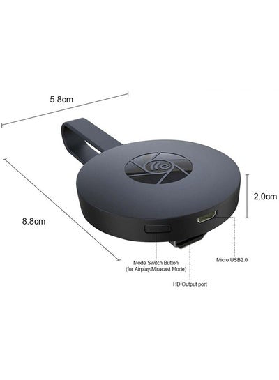 Miracast Ultra Streaming Media Player Black
