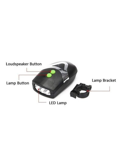 Bicycle LED Headlight with Horn 9cm