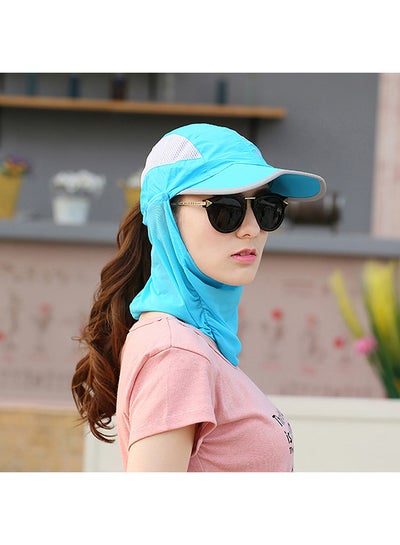 Summer Outdoor Travel Foldable Face Cover Sun Hat Unisex Anti-UV Baseball Cap 25x15x6cm