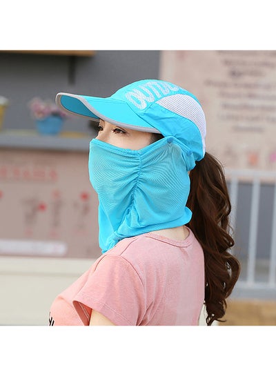 Summer Outdoor Travel Foldable Face Cover Sun Hat Unisex Anti-UV Baseball Cap 25x15x6cm
