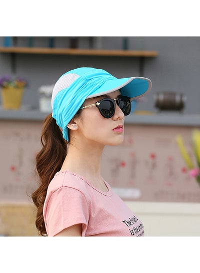 Summer Outdoor Travel Foldable Face Cover Sun Hat Unisex Anti-UV Baseball Cap 25x15x6cm