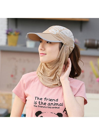 Summer Outdoor Travel Foldable Face Cover Sun Hat Unisex Anti-UV Baseball Cap 25x15x6cm