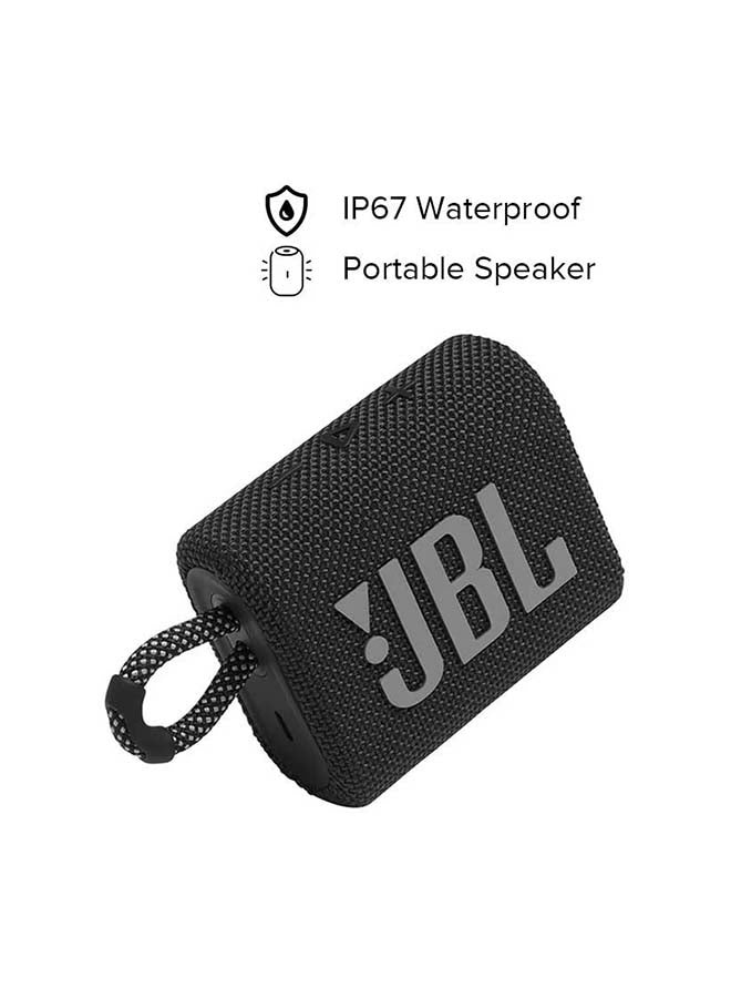 JBL GO 3 Portable Bluetooth Speaker BlACK