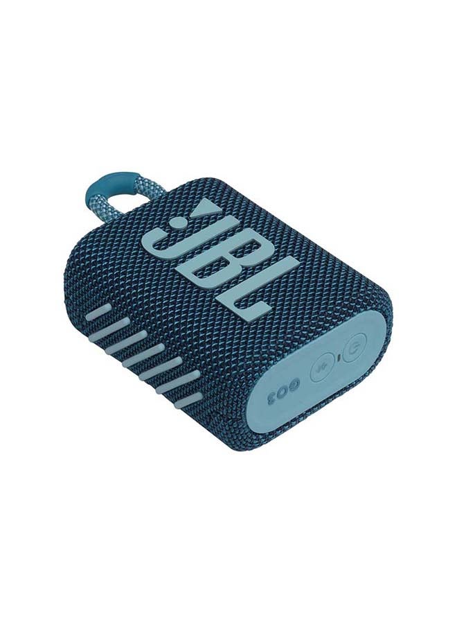 JBL GO 3 Portable Bluetooth Speaker Blue