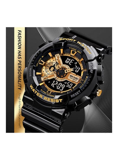 Men's Water Resistant Digital Watch J4612B-G - 35 mm - Black