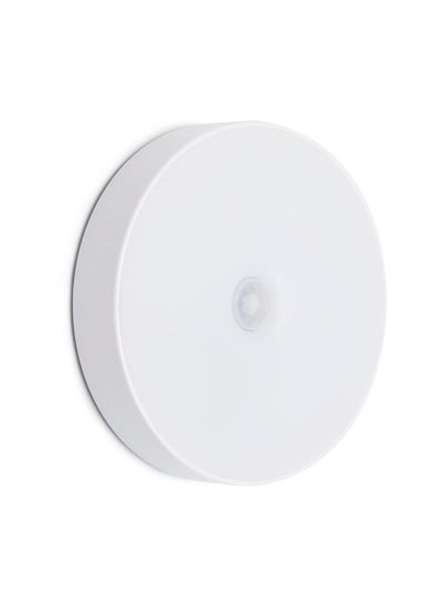 Motion Sensor USB Round Night Lamp White 11.00x2.30x9.00cm