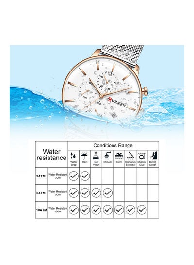 Karin 8339 Mesh Belt Watch Multi-Purpose Six-Pin Business Watch