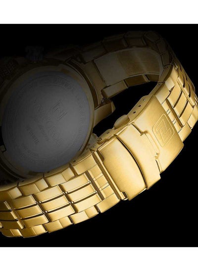 Men's Stainless Steel Analog & Digital Wrist Watch NF9181S G/G - 45 mm - Gold