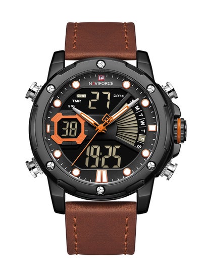 Men's Leather Analog+Digital Wrist Watch NF9172L B/O/L.BN