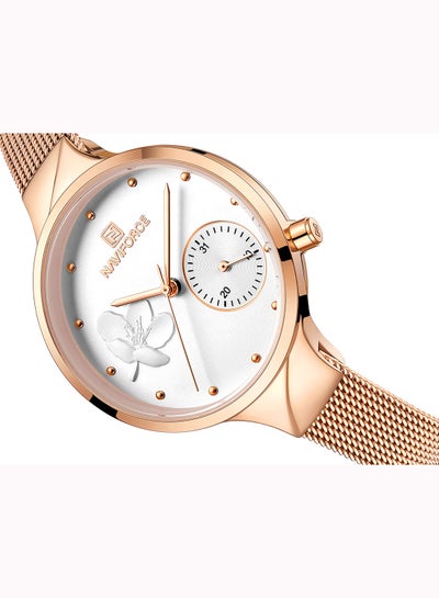 Women's Stainless Steel Analog Wrist Watch NF5001S RG/W/RG