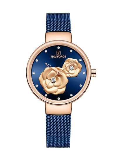 Women's Stainless Steel Analog Wrist Watch NF5013 RG/BE/BE