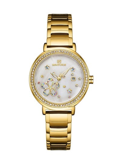 Women's Stainless Steel Analog Wrist Watch NF5016 G/W