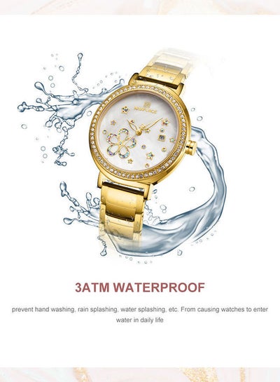 Women's Stainless Steel Analog Wrist Watch NF5016 G/W