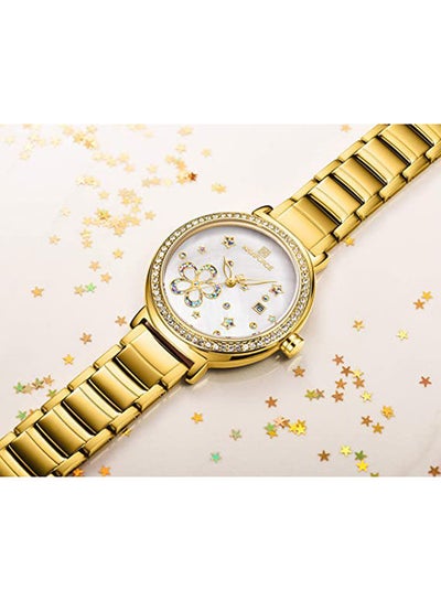Women's Stainless Steel Analog Wrist Watch NF5016 G/W