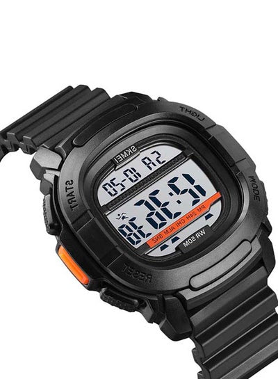 Men's 1657 Sport LED Silicone Strap Back Light Chronograph Wristwatch - 49 mm - Black