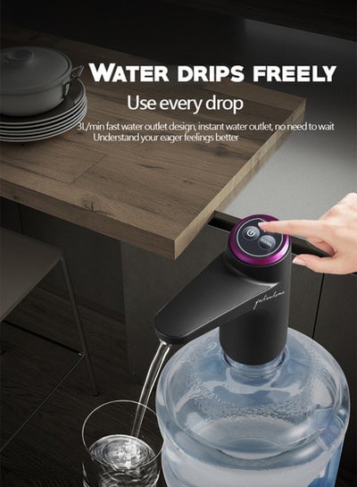 Wireless Battery Automatic Electric Drinking Water Pump Dispenser DISPENSER001 Black