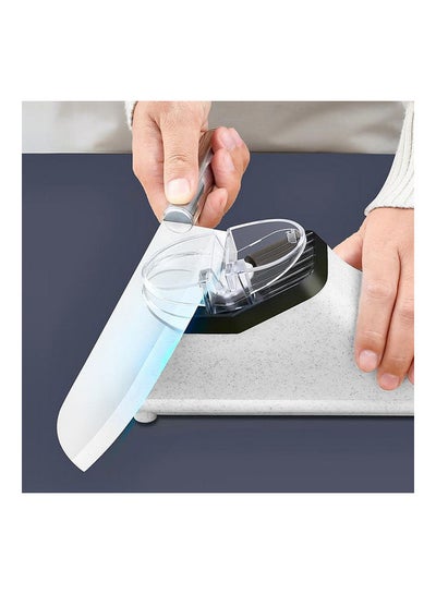 Electric Knife Sharpener White 12.00 x 7.50 x 10.00cm