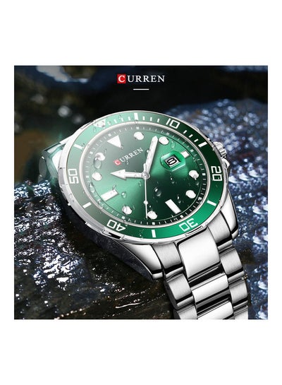 Men's Classic Luminous Analog Watch - 47 mm - Silver