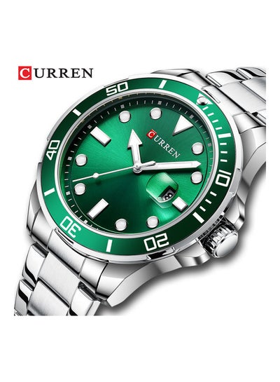 Men's Classic Luminous Analog Watch - 47 mm - Silver
