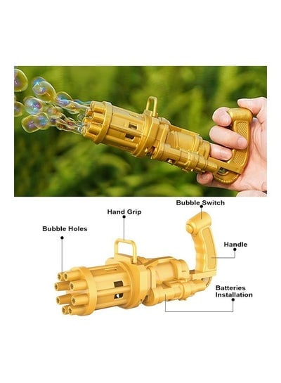 8-Hole Huge Amount Bubble Maker Electric Gun