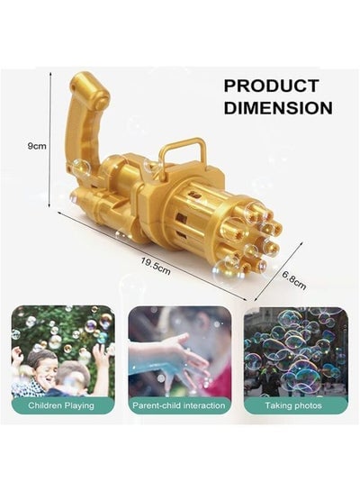 8-Hole Huge Amount Bubble Maker Electric Gun