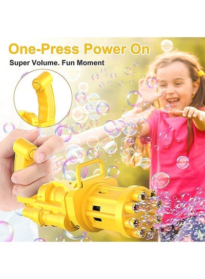 8-Hole Huge Amount Bubble Maker Electric Gun
