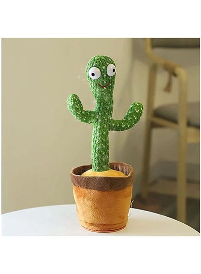Electric Dancing, Singing, Recording Cactus Plush Toy With 60 English Songs For Kids