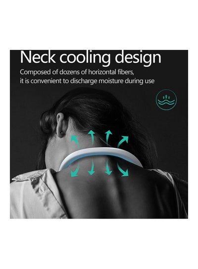 Portable Neck Hanging Hands-Free Bladeless Rechargeable Fan S0-1037 White