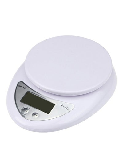 5KG/1g Digital  Kitchen Food Scale White 16 x 3 x 13cm
