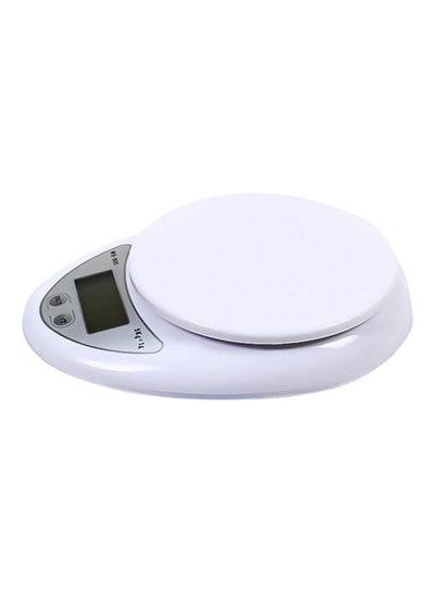 5KG/1g Digital  Kitchen Food Scale White 16 x 3 x 13cm
