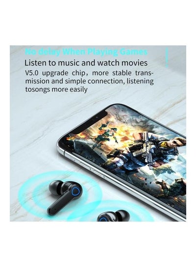 M19 Wireless In-Ear Earphones With Charging Box Black