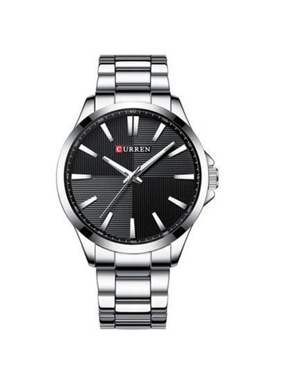Men's Waterproof Analog Wristwatch 8322 - 45 mm - Silver