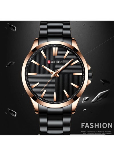 Men's Waterproof Analog Wristwatch 8322 - 45 mm - Silver