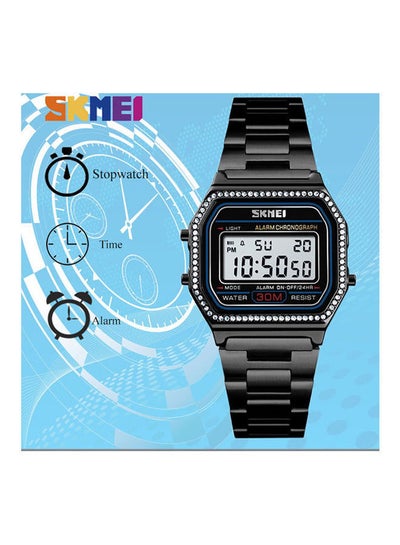 Women's Stainless Steel Digital Watch 1474