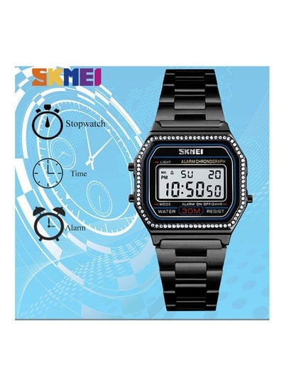 Women's Stainless Steel Digital Watch 1474