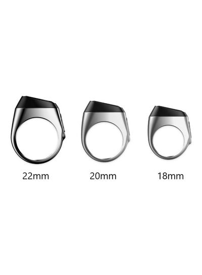 Zikr Smart Tasbih Ring 22mm Silver
