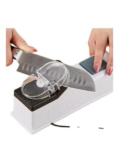 Electric Knife Sharpener Usb Power Knife Sharpener Scissor Knife Blade Grinding Sharpening Machine Tool Silver