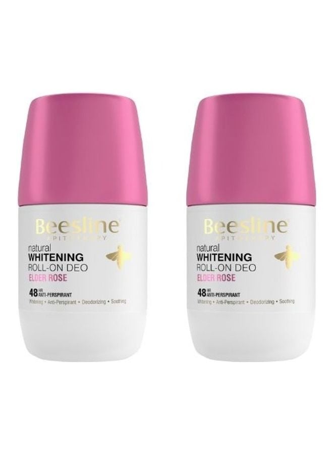 Beesline Pack of 2 Whitening Roll-On Deodorant Elder Rose 100ml