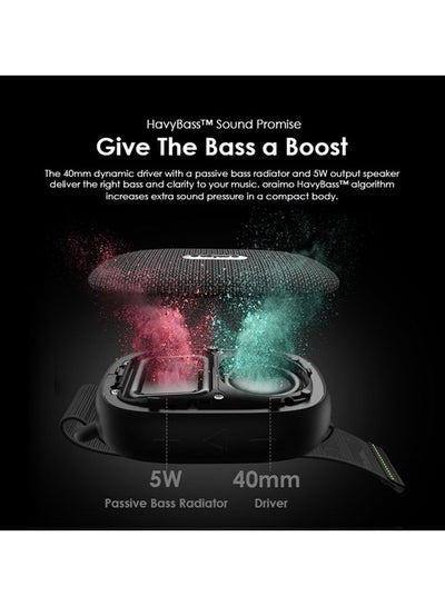 Wrap OBS-40SBLK Wireless Speaker Bluetooth V5.1 90Hz-20KHz 5W 2000mAh Black