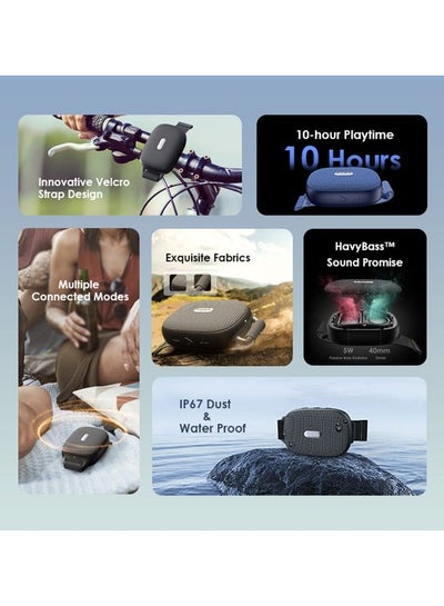 Wrap OBS-40SBLK Wireless Speaker Bluetooth V5.1 90Hz-20KHz 5W 2000mAh Black