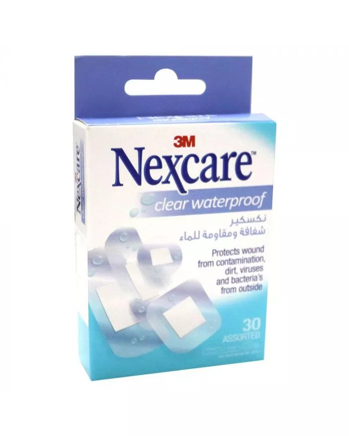 Nexcare Clear Waterproof Asstd 30S