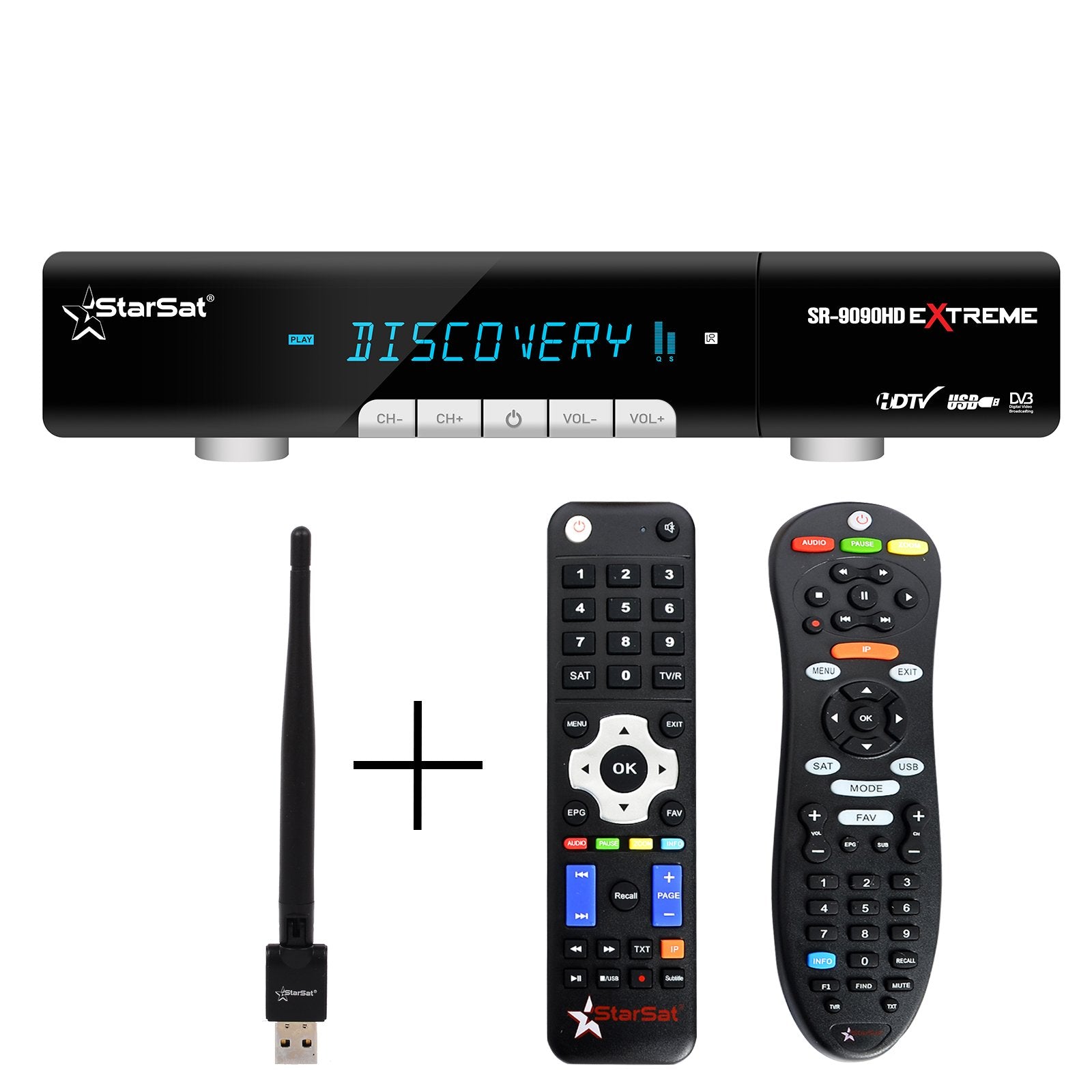 StarSat SR-9090HD Extreme Satellite Receiver – 4K, WiFi, DVB-S2, H.265, EPG, USB PVR