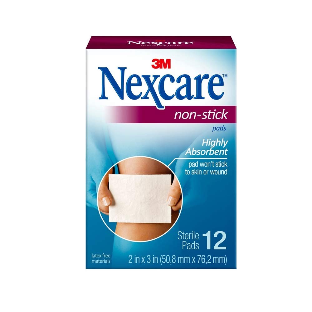 Nexcare 2Inx3In Non /Stick Pads 12S