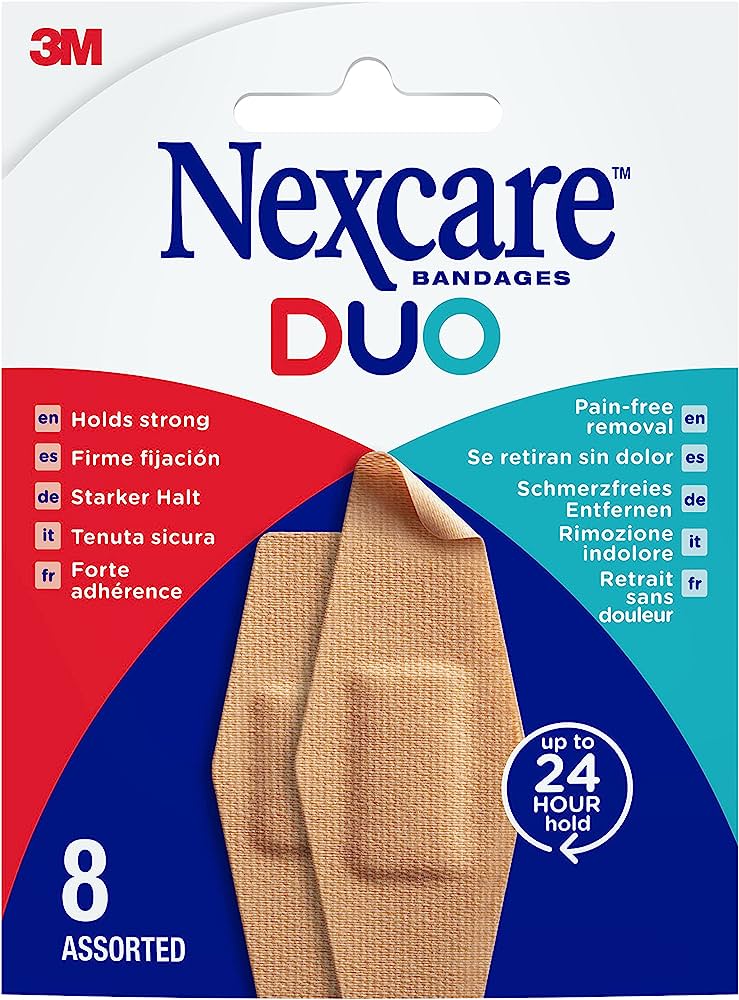 Nexcare Duo Plasters Assorted Pack 8S