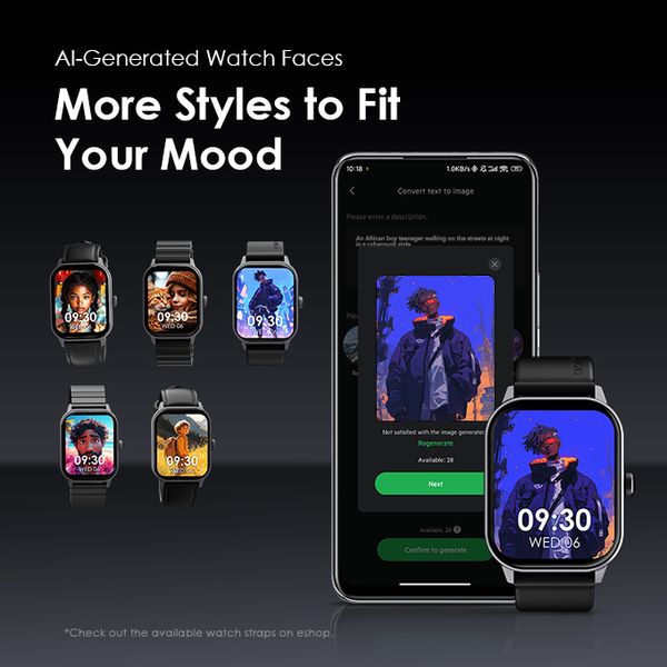Oraimo 2.01 Inches Watch 5 Smartwatch with Health Monitoring – Berry Grey