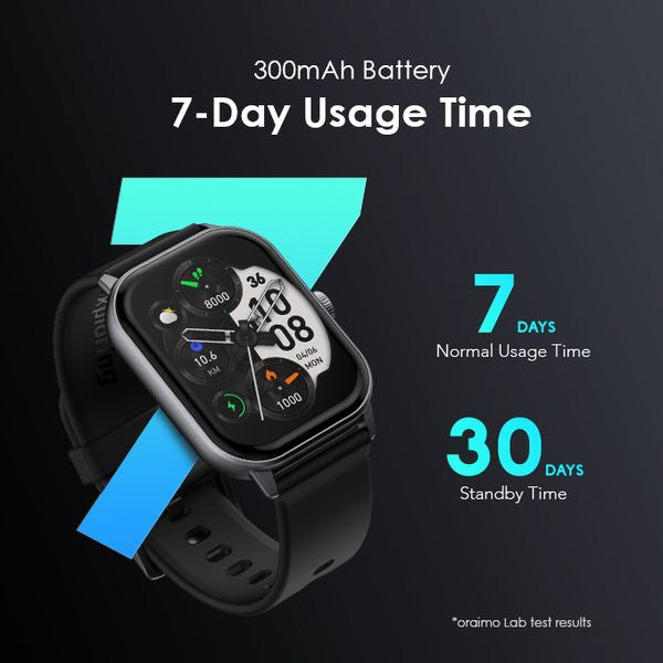 Oraimo 2.01 Inches Watch 5 Smartwatch with Health Monitoring – Berry Grey