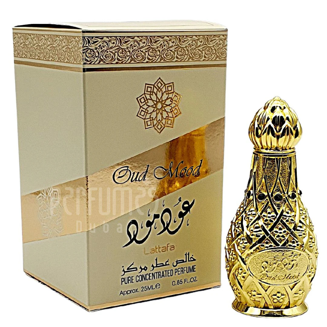 Lattafa Oud Mood Attar 25Ml - Rich Oud Fragrance Oil