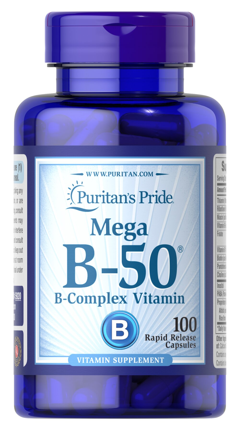 Puritans Pride Mega B-50 Caps 100S